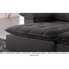 Sofá Retrátil E Reclinável Atlanta 1,80m 02 Lugares Cinza