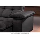 Sofá Retrátil E Reclinável Atlanta 2,10m 03 Lugares Cinza