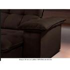 Sofá Retrátil E Reclinável Atlanta 2,50m 4 Lugares Marrom