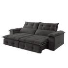 Sofá Retrátil E Reclinável Atlas 1,80m 02 Lugares Txr Cinza