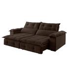 Sofá Retrátil E Reclinável Atlas 1,80m 02 Lugares Txr Marrom