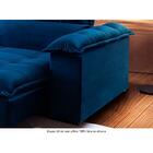 Sofá Retrátil E Reclinável Atlas 2,10m 03 Lugares Txr Azul