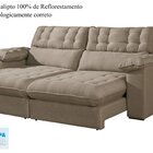 Sofá Retrátil E Reclinável Barcelona 230 Cm Veludo Com Molas