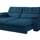 Sofá Retrátil E Reclinável Barcelona 290 Cm Veludo Com Molas