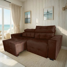 Sofá Retrátil E Reclinável Berlin Sala Quarto 2,00 Terracota