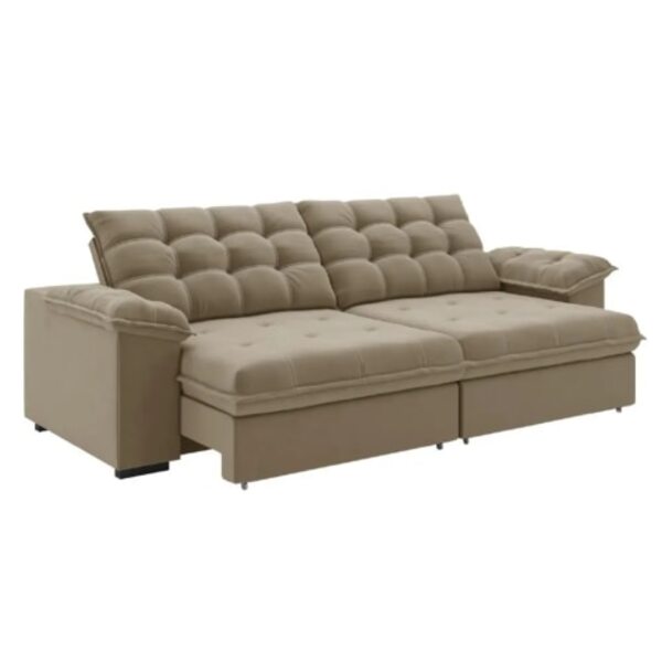 Sofá Retrátil E Reclinável Bipartido 2,30m 3 Lugares Palermo