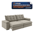 Sofá Retrátil E Reclinável Bipartido 2,50m 4 Lugares Fofão Sl