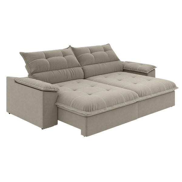 Sofá Retrátil E Reclinável Bipartido 2,50m 4 Lugares Veneto S