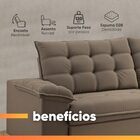 Sofá Retrátil E Reclinável Bipartido 2,90m 5 Lugares Palermo