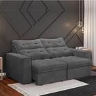 Sofá Retrátil E Reclinável Bipartido Com Baú 2m 3 Lugares Mav