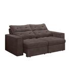 Sofá Retrátil E Reclinável Bipartido Com Baú 2m 3 Lugares Mav