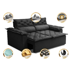 Sofá Retrátil E Reclinável Cama Inbox Compact 1,50m Tecido Su