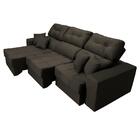 Sofá Retrátil E Reclinável Cama Inbox Diamond 2,25m Tecido Su