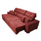 Sofá Retrátil E Reclinável Cama Inbox Diamond 2,25m Tecido Su