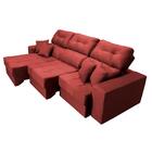 Sofá Retrátil E Reclinável Cama Inbox Diamond 2,52m Tecido Su