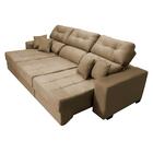 Sofá Retrátil E Reclinável Cama Inbox Diamond 2,72m Tecido Su