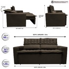 Sofá Retrátil E Reclinável Cama Inbox Slim 1,50m Tecido Suede