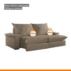 Sofá Retrátil E Reclinável Com Catraca Blindada 200cm Merlot