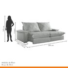 Sofá Retrátil E Reclinável Com Catraca Blindada 200cm Merlot