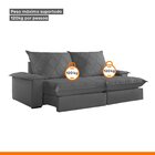 Sofá Retrátil E Reclinável Com Catraca Blindada 200cm Merlot