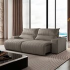 Sofá Retrátil E Reclinável Com Catraca Blindada 210cm Palermo