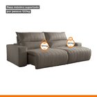 Sofá Retrátil E Reclinável Com Catraca Blindada 210cm Palermo