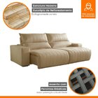 Sofá Retrátil E Reclinável Com Catraca Blindada 210cm Palermo