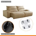 Sofá Retrátil E Reclinável Com Catraca Blindada 210cm Palermo