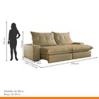 Sofá Retrátil E Reclinável Com Catraca Blindada 210cm Porto V