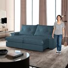 Sofá Retrátil E Reclinável Com Catraca Blindada 220cm Mônaco