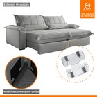 Sofá Retrátil E Reclinável Com Catraca Blindada 220cm Porto B