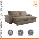 Sofá Retrátil E Reclinável Com Catraca Blindada 220cm Porto B