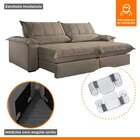 Sofá Retrátil E Reclinável Com Catraca Blindada 220cm Porto B