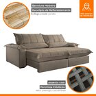 Sofá Retrátil E Reclinável Com Catraca Blindada 220cm Porto B