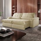 Sofá Retrátil E Reclinável Com Catraca Blindada 220cm Porto B