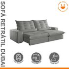 Sofá Retrátil E Reclinável Com Catraca Blindada 230cm Dubai V