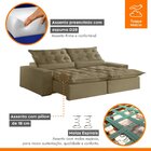 Sofá Retrátil E Reclinável Com Catraca Blindada 230cm Montano