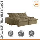 Sofá Retrátil E Reclinável Com Catraca Blindada 230cm Montano