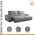 Sofá Retrátil E Reclinável Com Catraca Blindada 230cm Palermo