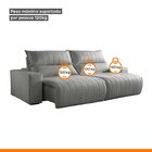 Sofá Retrátil E Reclinável Com Catraca Blindada 230cm Palermo