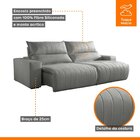 Sofá Retrátil E Reclinável Com Catraca Blindada 230cm Palermo