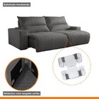 Sofá Retrátil E Reclinável Com Catraca Blindada 230cm Palermo