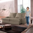 Sofá Retrátil E Reclinável Com Catraca Blindada 240cm Merlot