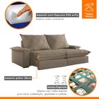 Sofá Retrátil E Reclinável Com Catraca Blindada 240cm Merlot