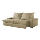 Sofá Retrátil E Reclinável Com Catraca Blindada 240cm Merlot