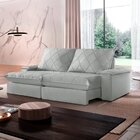 Sofá Retrátil E Reclinável Com Catraca Blindada 240cm Merlot