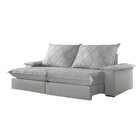 Sofá Retrátil E Reclinável Com Catraca Blindada 240cm Merlot