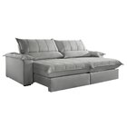 Sofá Retrátil E Reclinável Com Catraca Blindada 240cm Porto B