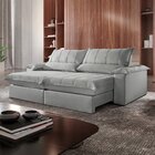 Sofá Retrátil E Reclinável Com Catraca Blindada 240cm Porto B