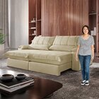 Sofá Retrátil E Reclinável Com Catraca Blindada 240cm Porto B